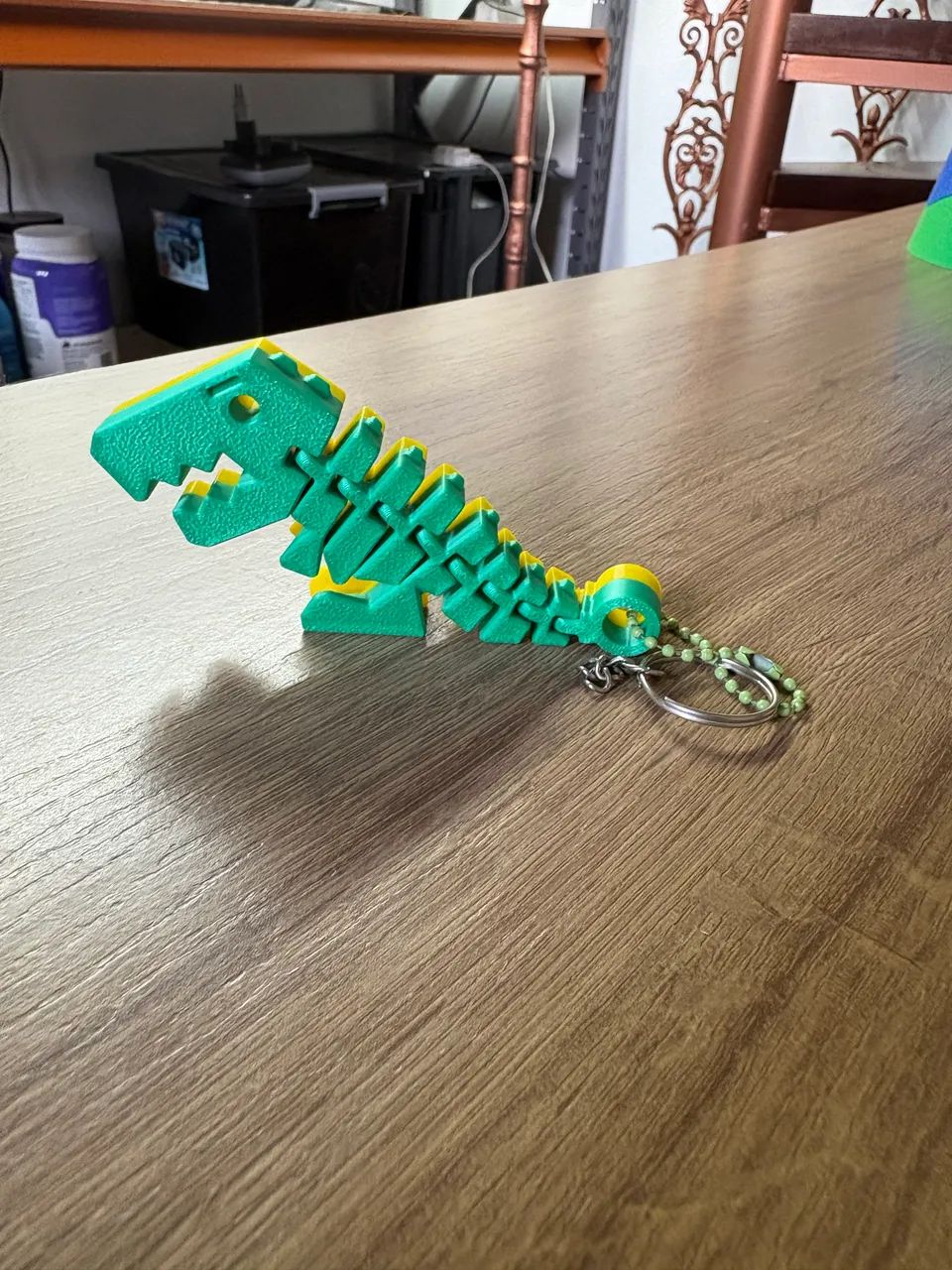 Chaveiro Dino 3D