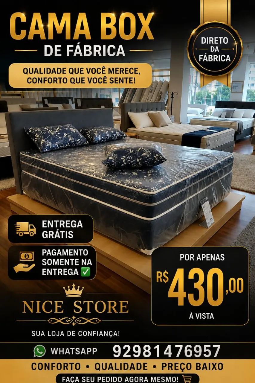 Cama Box Casal