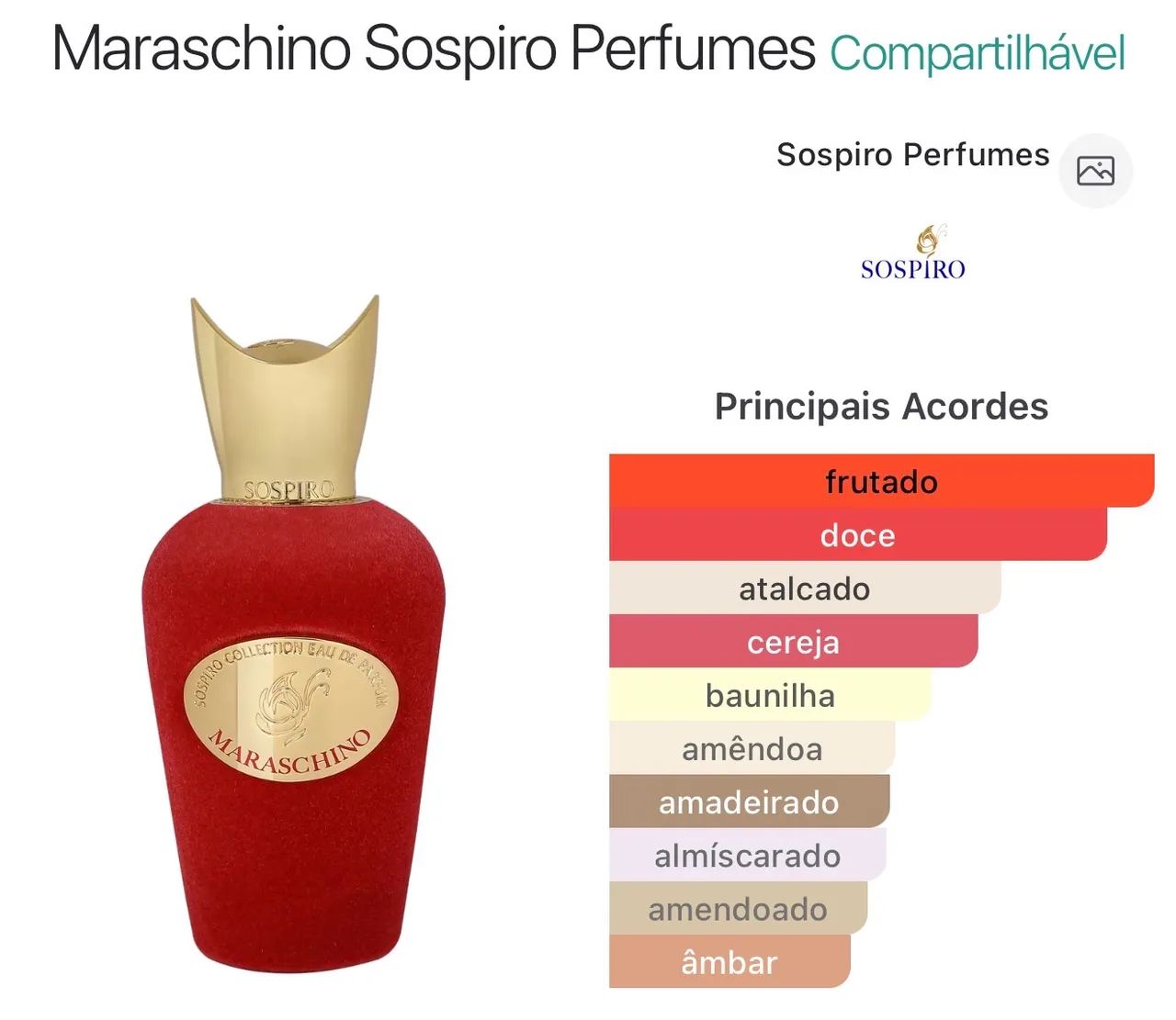 Maraschino Sospiro Perfumes  - Foto 2