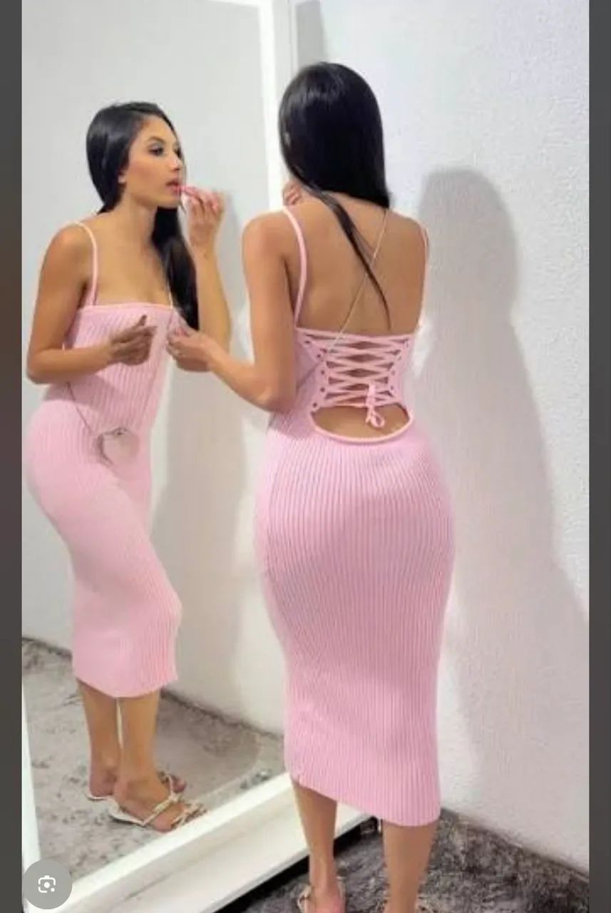 Vestido tricô modal 