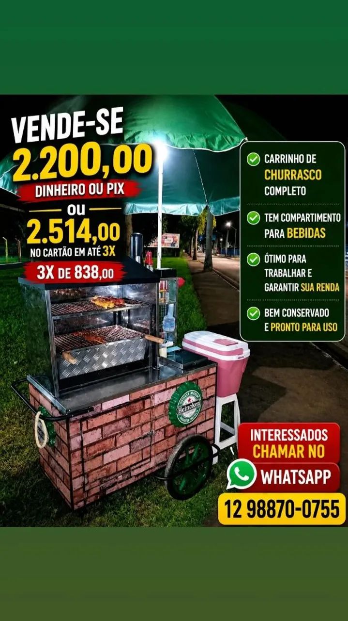 Carrinho de churrasco 