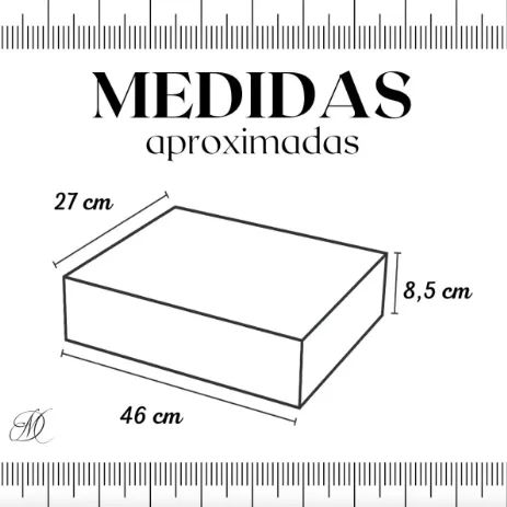 Estojo Para 24 Relógios Com Vidro Interno Aveludado Cor Preto com Bege - Foto 2
