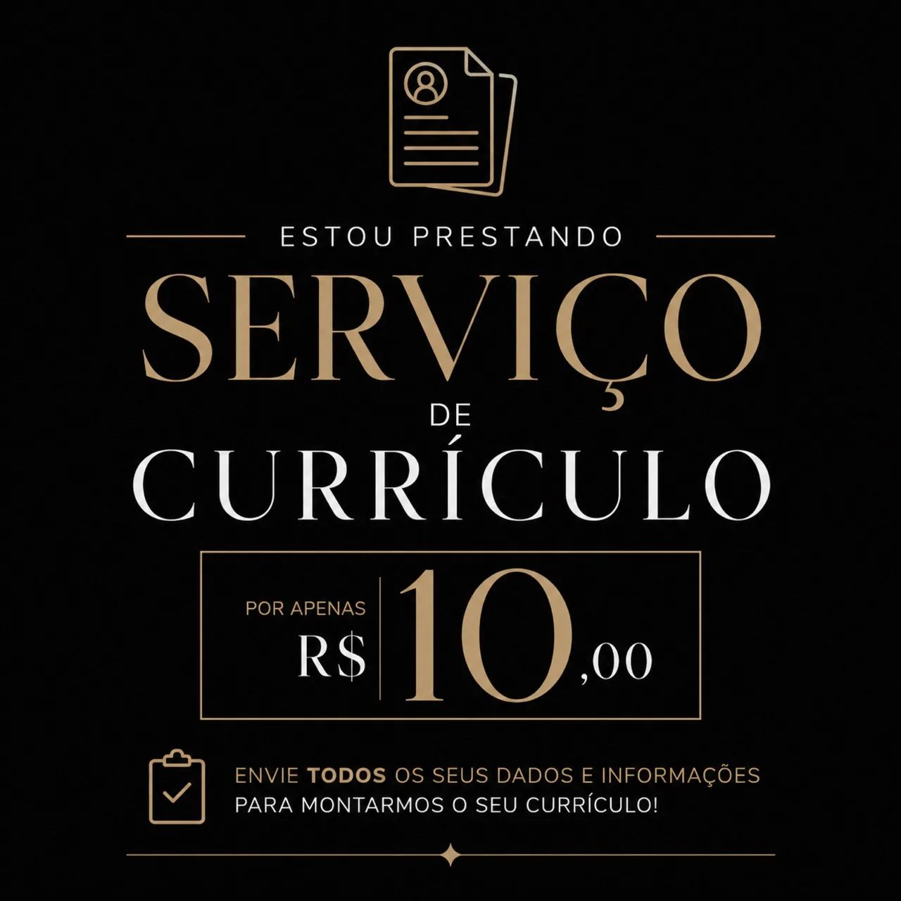 Montagem de currículo 