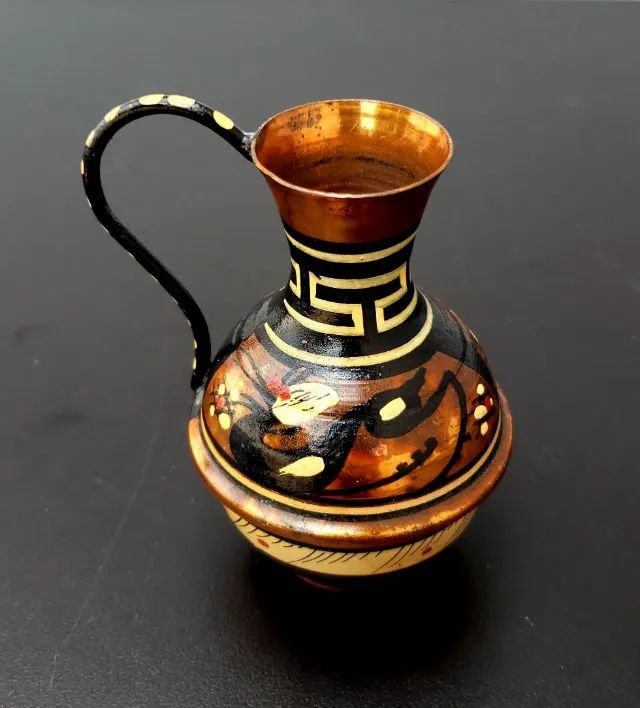 Vaso de Cobre Vintage Feito à Mão - Grécia - Foto 2