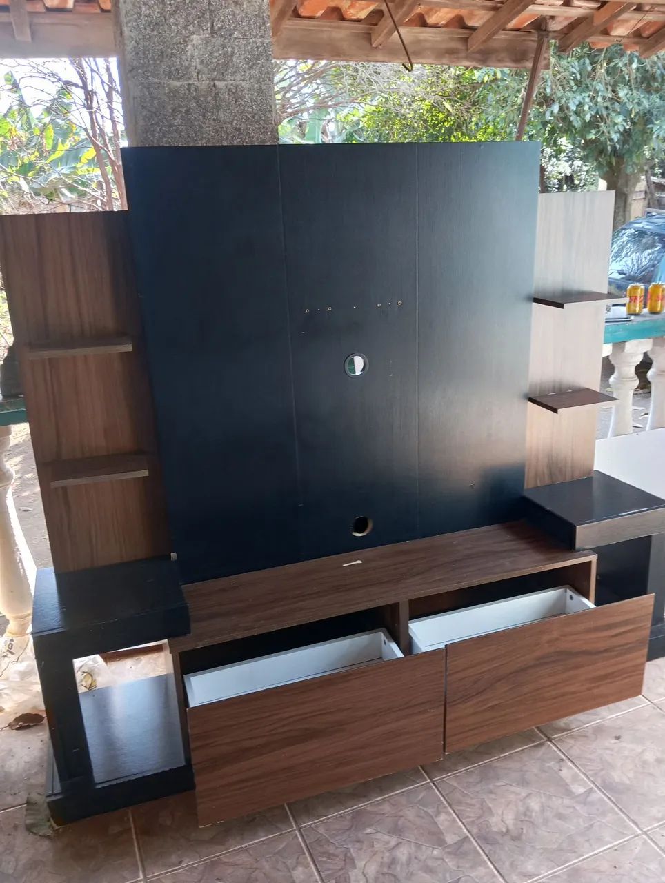 Rack com painel