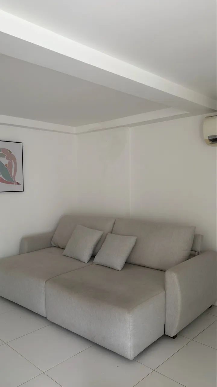 Sofá 3 lugares retrátil - lar e casa  - Foto 4