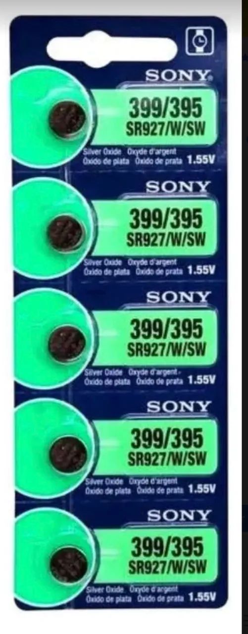 Baterias Pilhas Sony 399/395 Sr 927 1.55v Alcalina Relógio