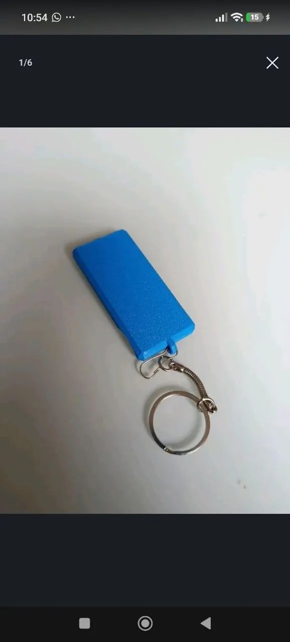 Suporte de bolso para celular, tipo chaveiro - Foto 3