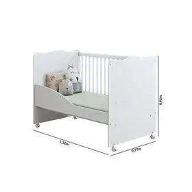 Berço Mini Cama L. Com Rodízios DIVIDIMOS EM ATÉ 10X SEM JUROS - Foto 4