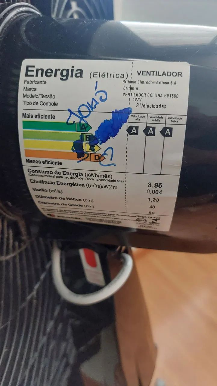 Ventilador Coluna Britânia Turbo  - Foto 4