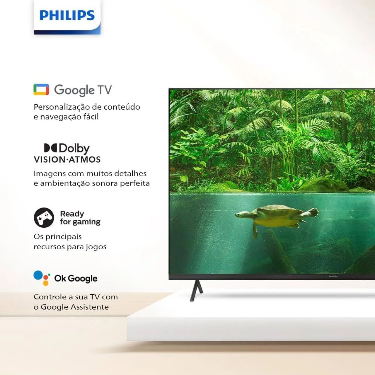 TV PHILIPS LED 4K 55" POLEGADAS - C/ NOTA FISCAL  - Foto 2
