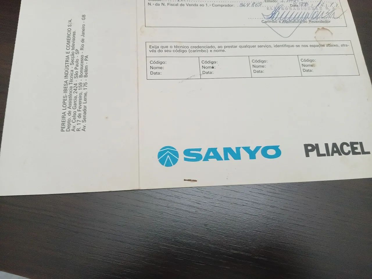 Tv Sanyo color 26 polegadas ano 1973 - Foto 4