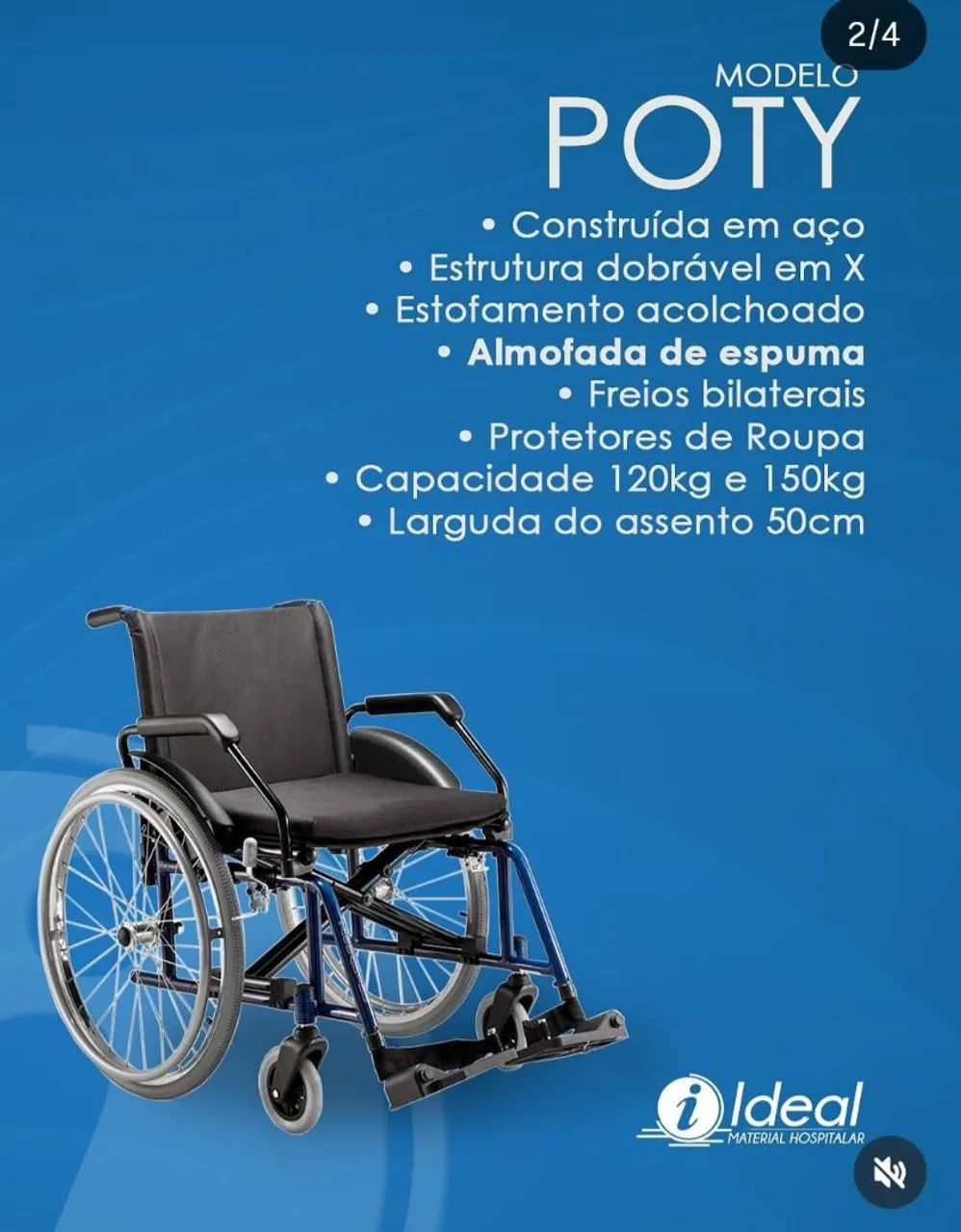 Cadeiras de rodas e banho  Hospitalares  - Foto 3