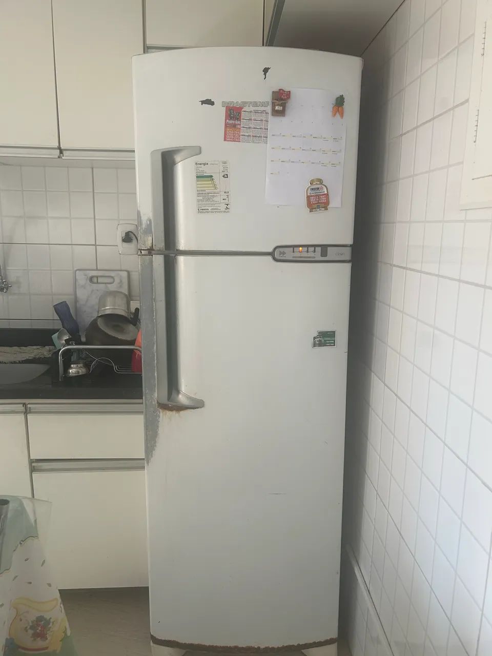 Geladeira Brastemp usada e funcionando bem