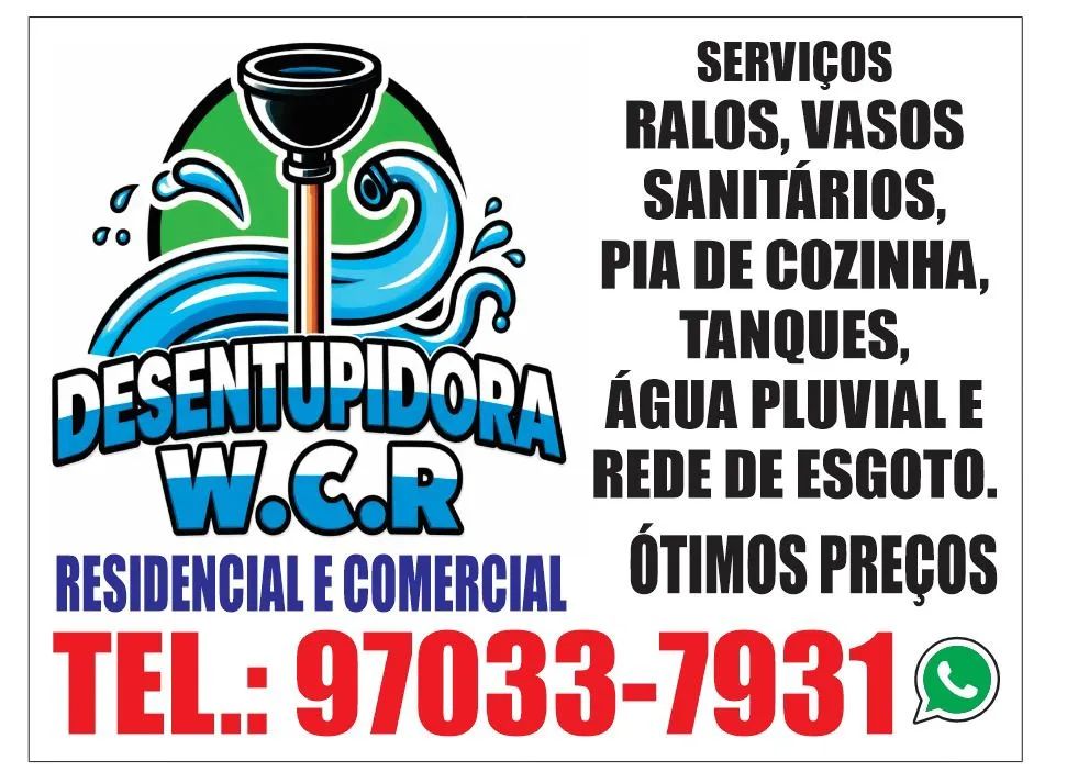 Serviço desentupidora WCR