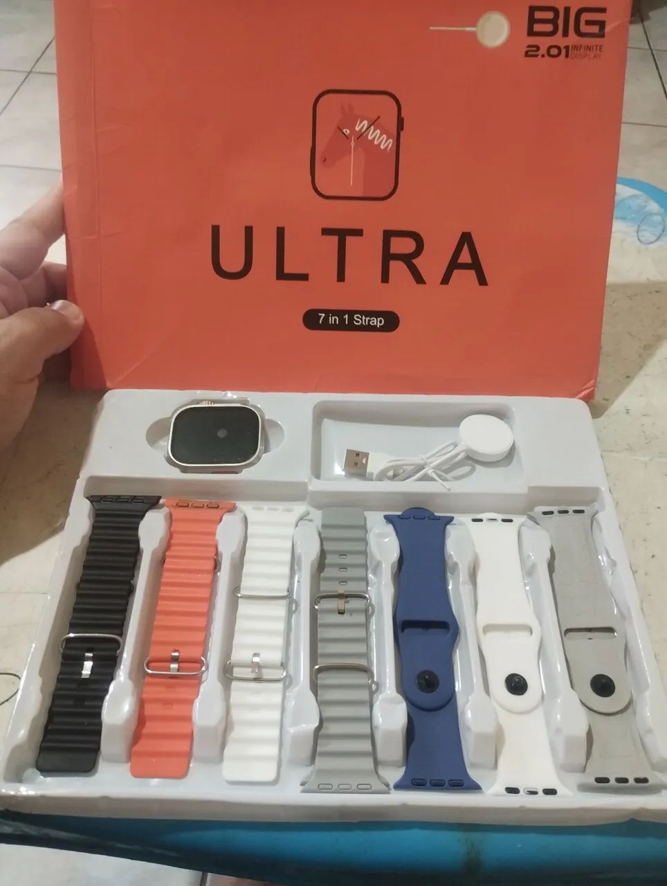 Smartwatch Ultra Big 7 pulseiras  - Foto 2