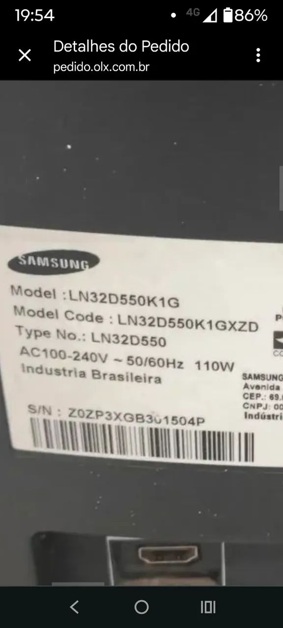 placa mãe ln32d550 - Foto 4