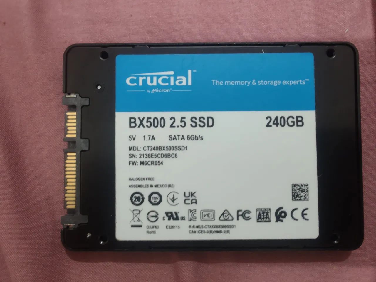 SSD Crucial 240gb - Foto 2