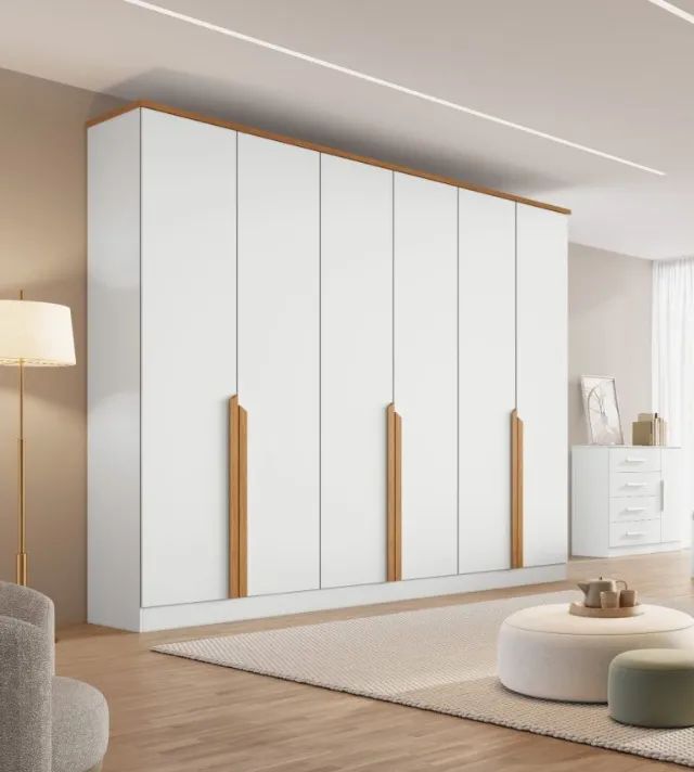GUARDA ROUPA BIANCA  2,30M  100% MDF. PRONTA ENTREGA.