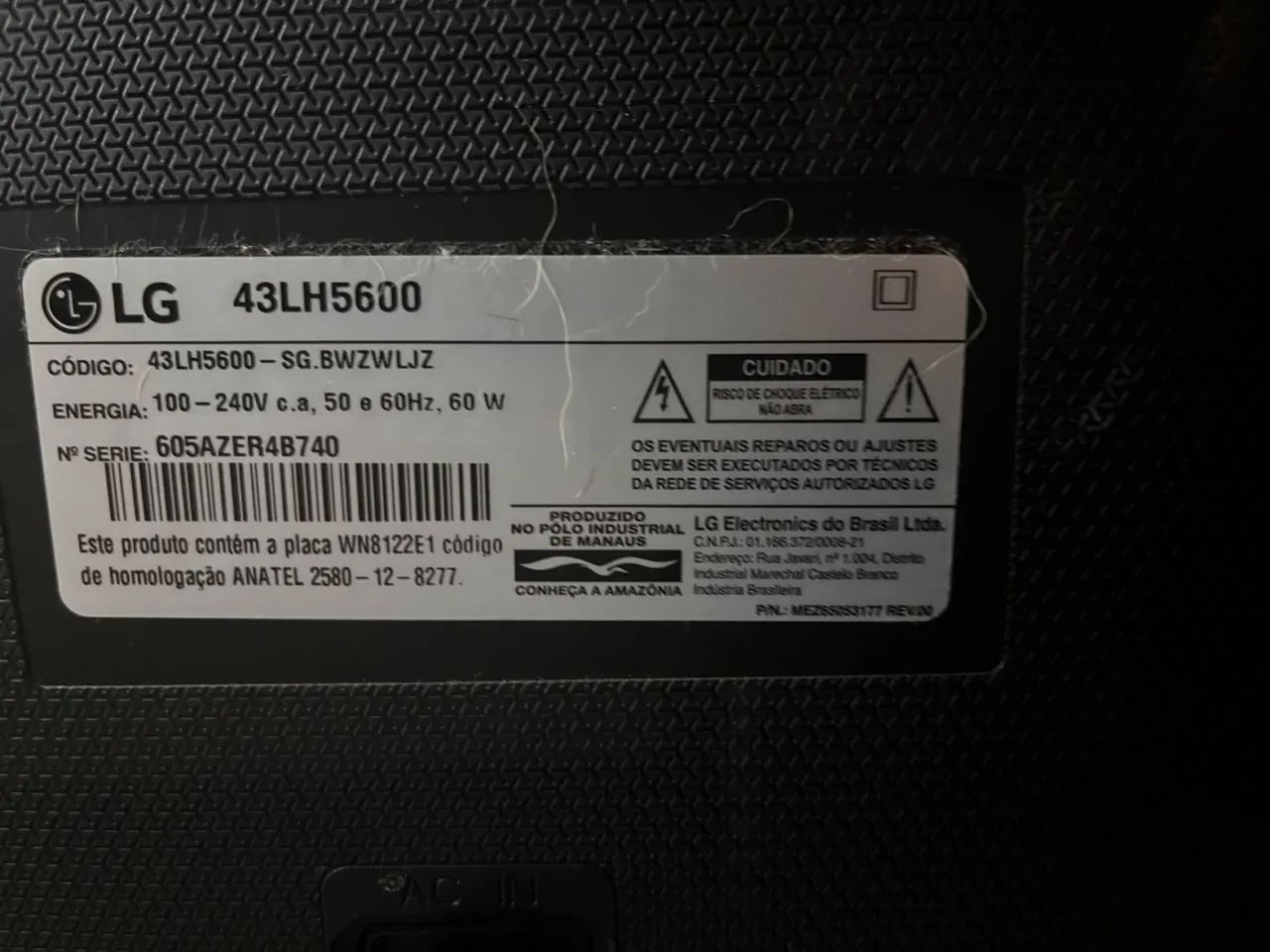 TV LG 43 polegadas modelo LG 43LH5600 usada - Foto 2