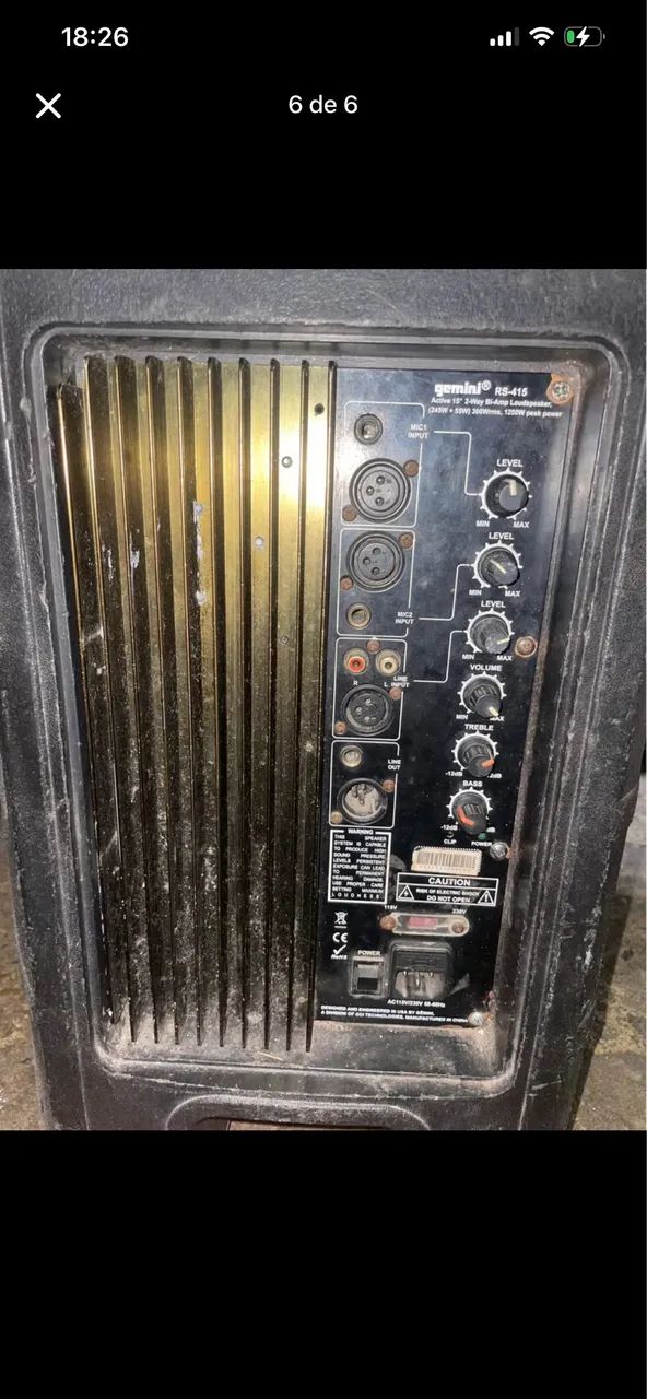Vendo 2 caixas de som 15 polegadas  - Foto 5