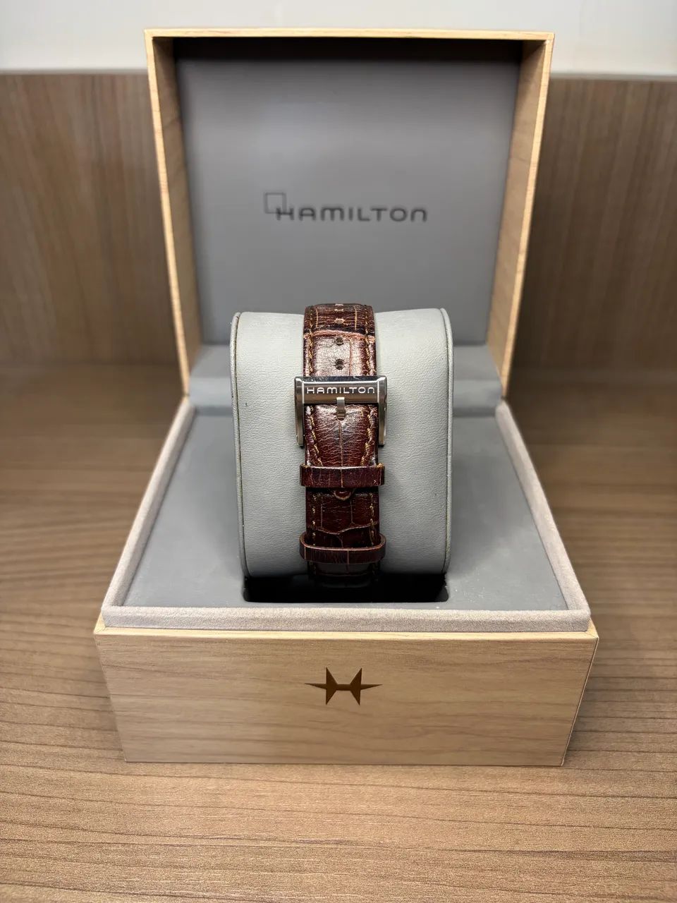 Relógio Hamilton Jazzmaster Thinline Small Second Azul  - Foto 4