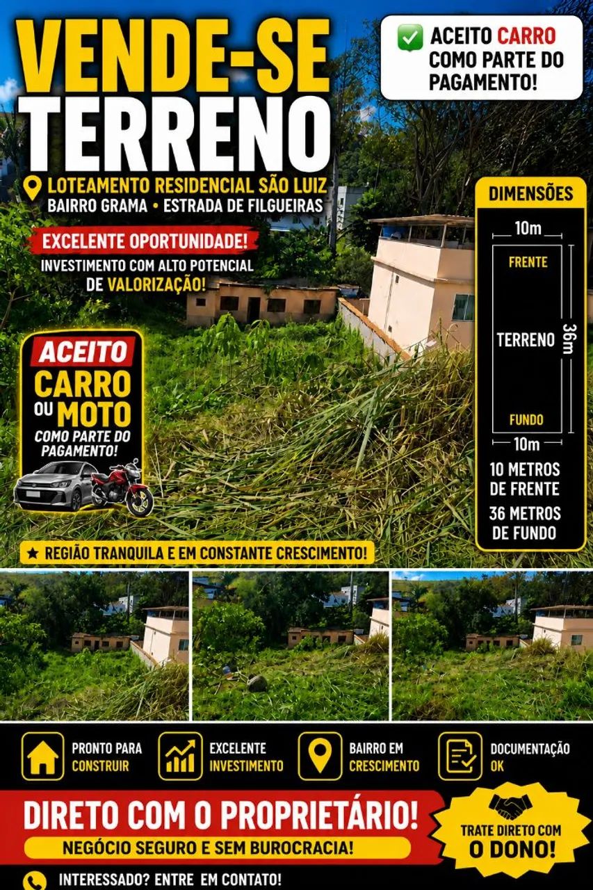 Oportunidade! Terrenos á venda.