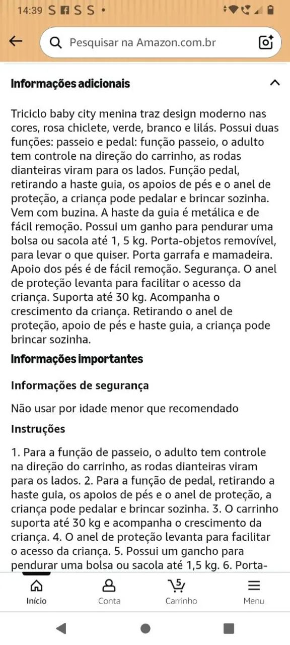 Vende-se motinha com empurrador!  - Foto 3