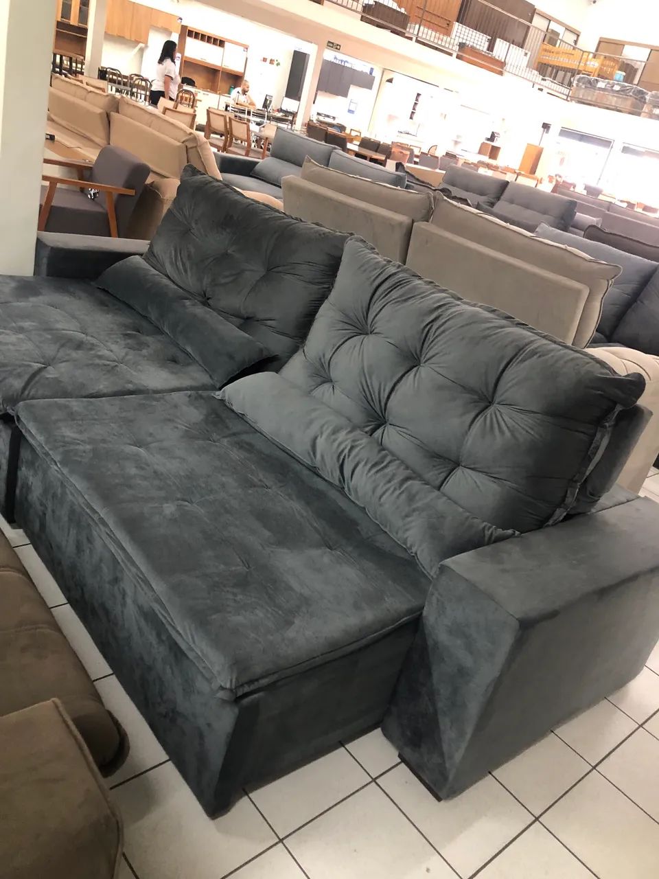 Sofa 2,90 NOVO retratil e reclinavel  - Foto 5