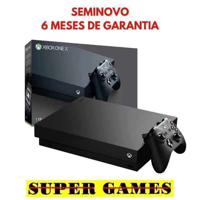 Xbox One X (excelente). Loja física 21 anos de mercado, aceitamos troca, próximo ao metrô.