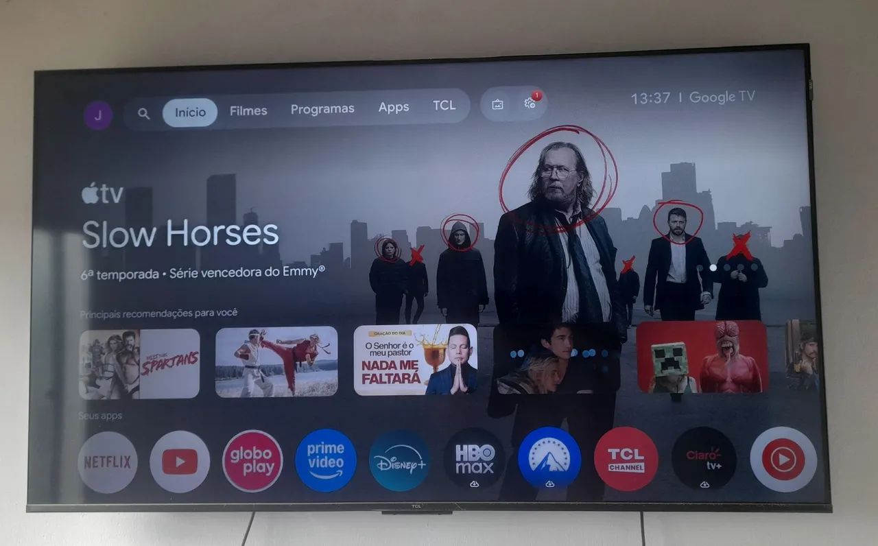 Smart tv 55 polegadas QLED 4K GOOGLE TV, Android.