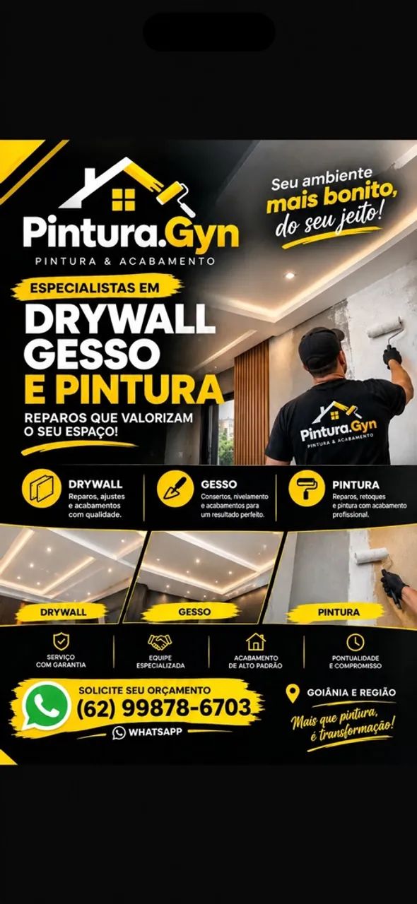 Drywall, Gesso e Pintura  | Reparos e Acabamento