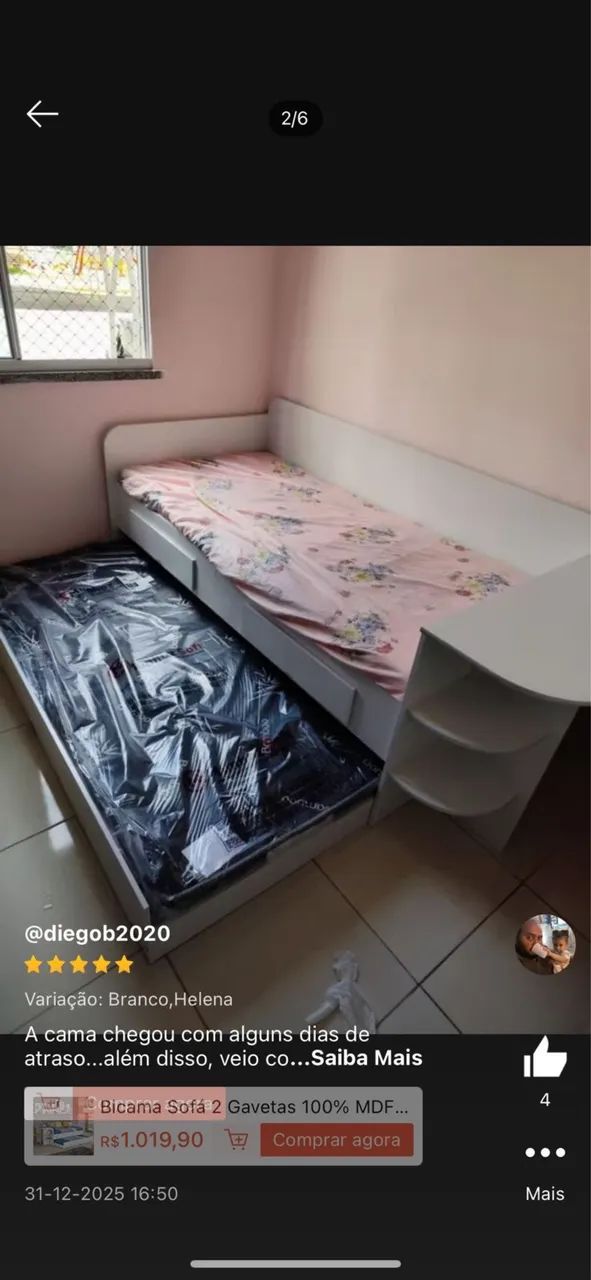 BICAMA COM ESCRIVANINHA POR R$200