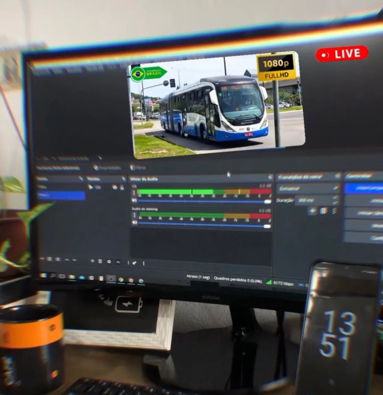 Monitor Samsung 24? Curvo Full HD - R$ 450