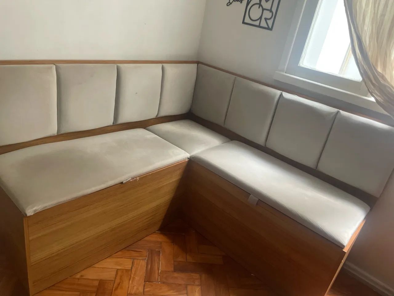 Canto Alemão com baú + mesa + 2 cadeiras*  - Foto 2