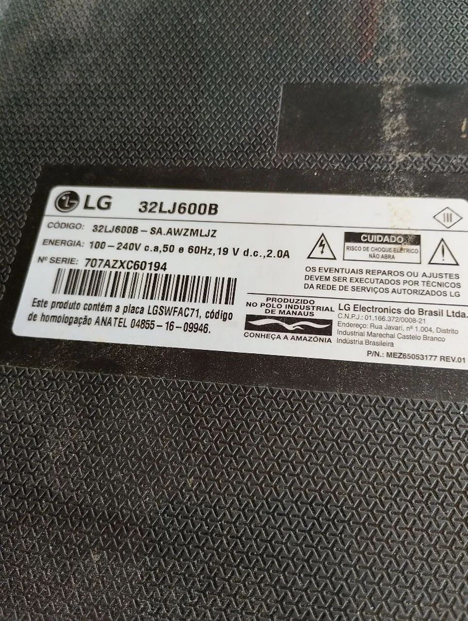 Par auto fantes tv LG 32lj600b original - Foto 3