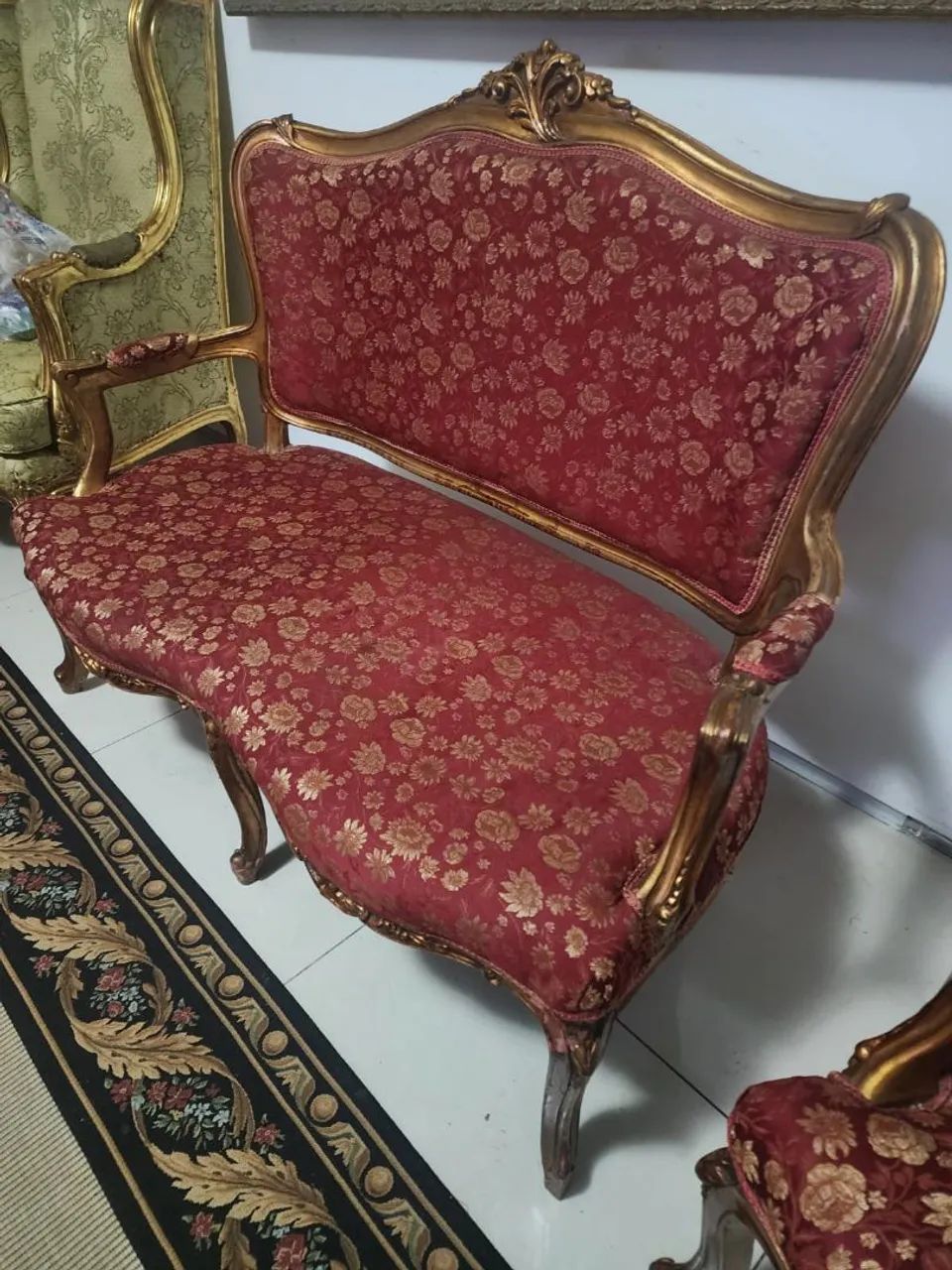 Namoradeira e poltrona vitoriana - Foto 2