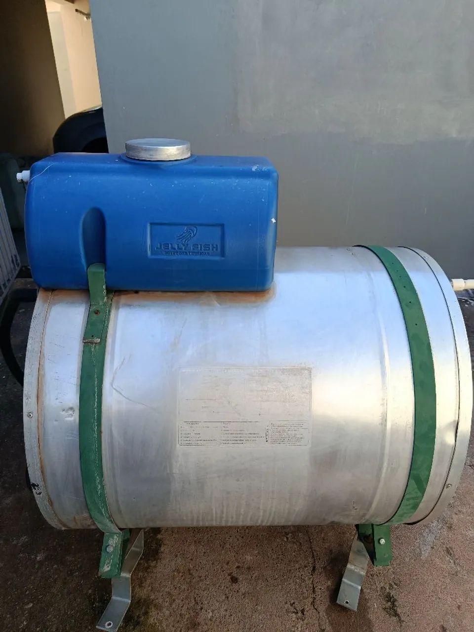 AQUECEDOR SOLAR COM A BOUKER E A PLACA  - Foto 2