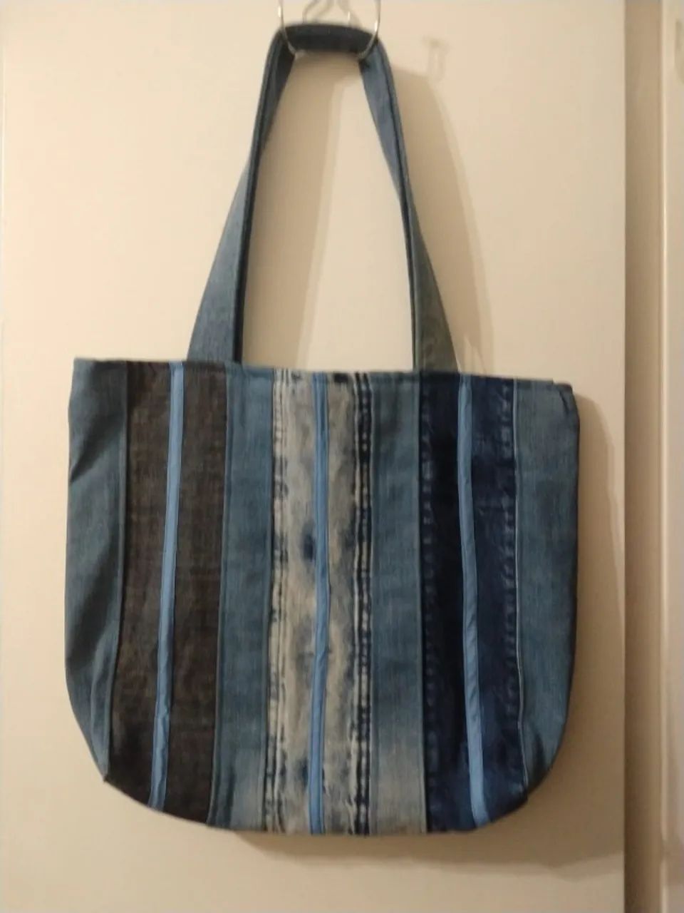 Bolsa Jeans Artesanal modelo único Cod 043 - Foto 2