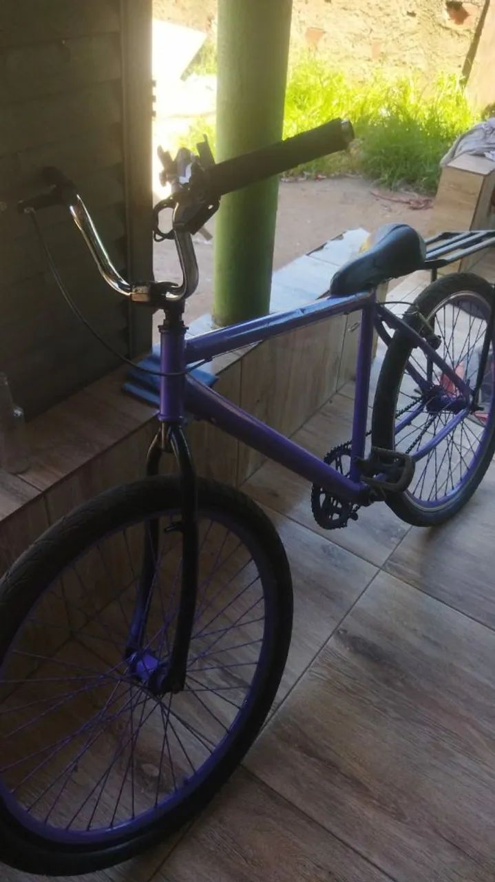 Bicicleta aro 26 roxa - Foto 2