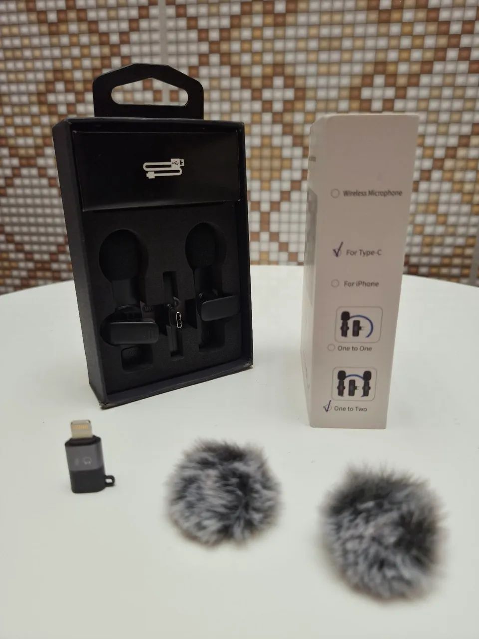Microfones Lapela Wireless Duplo com proteção de ruídos - Foto 5