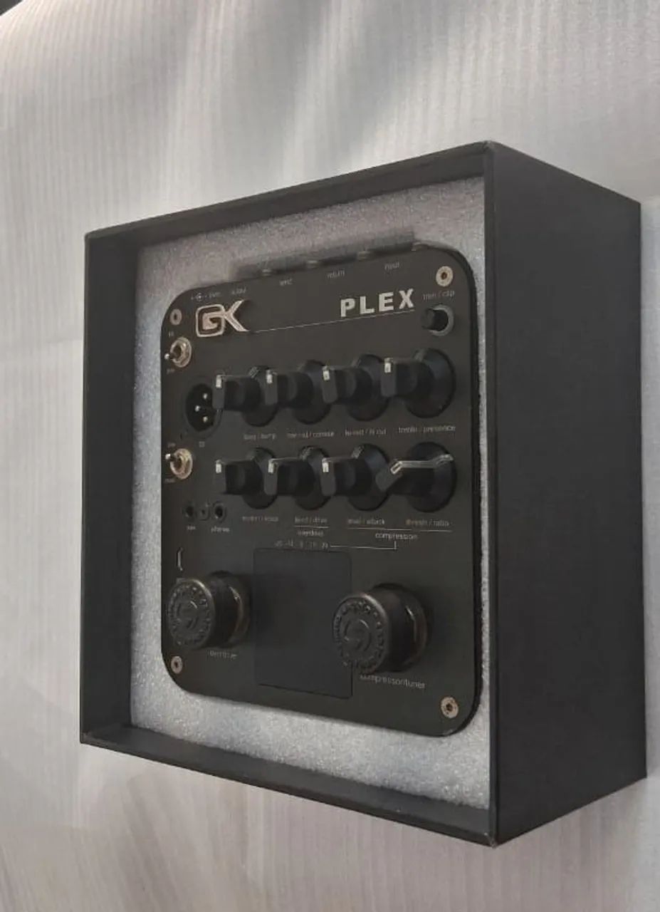 【中古】GALLIEN-KRUEGER B-PLEX Preamp Preamp Baixo Gallien Krueger Gk Plex Caixa E Fonte Originais Preto