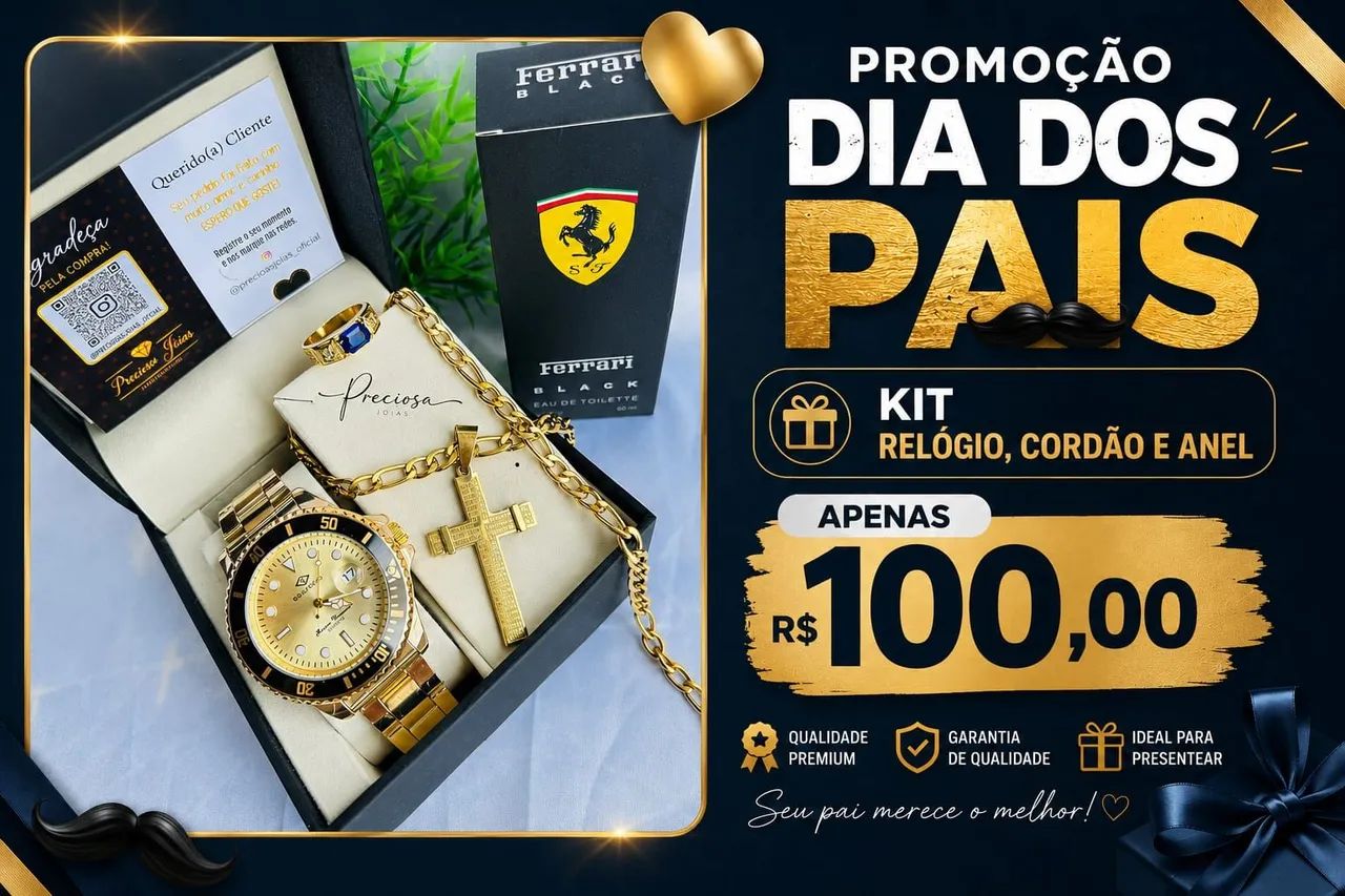 ? KIT MASCULINO ESPECIAL DIA DOS PAIS ? - Foto 4