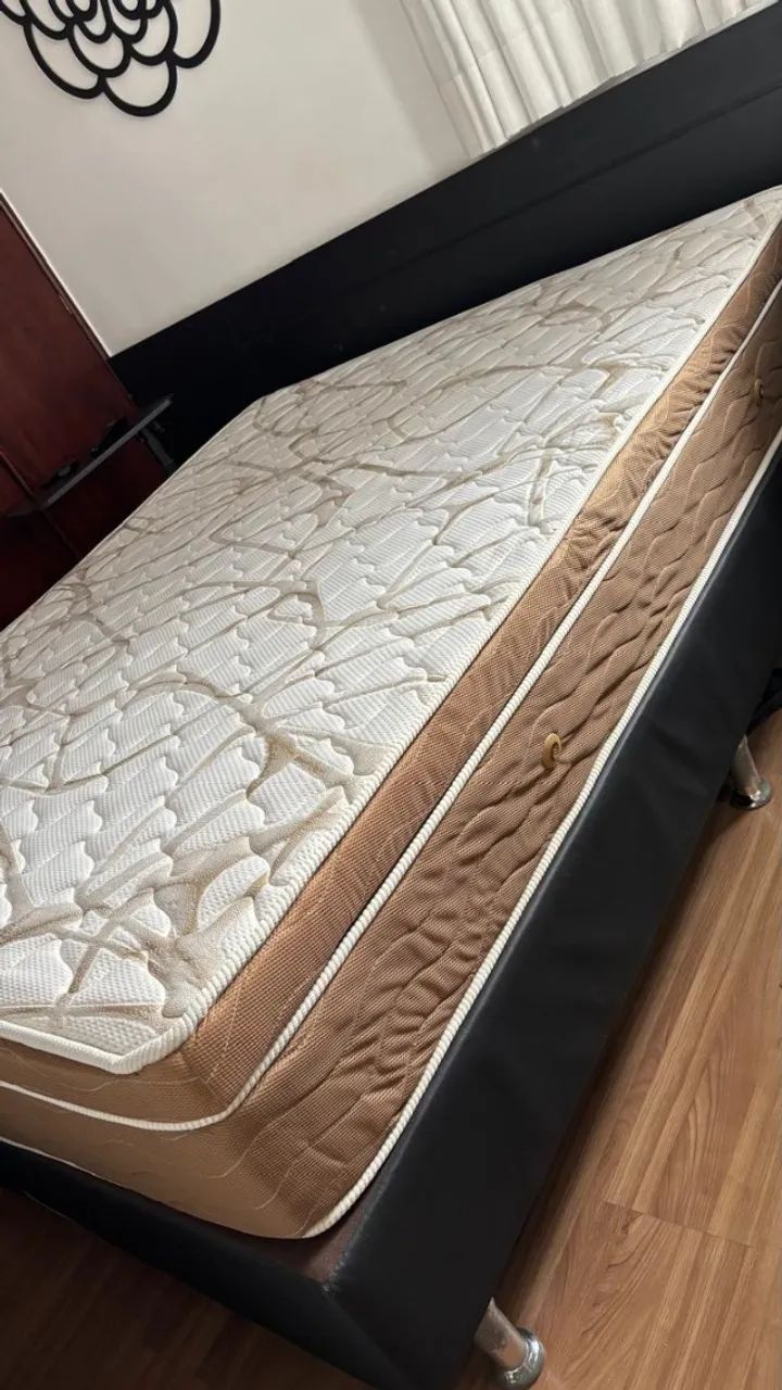 Cama Queen Completa Ortobom Ouro Spring - Foto 4