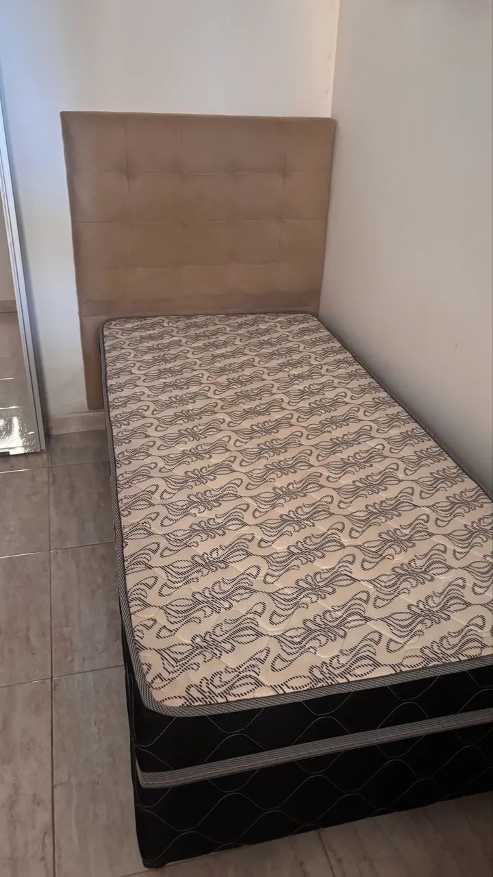 Cabeceira + base de cama box (solteiro) - Foto 3