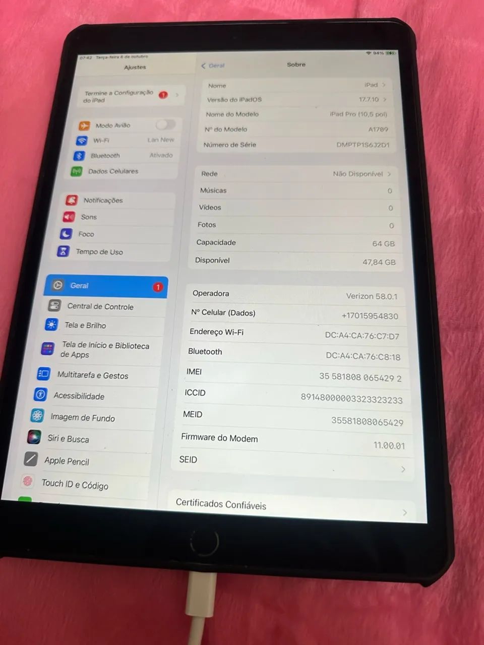 Ipad pro a1709 prata - Tablets e E-Readers - Jardim Esplanada, São