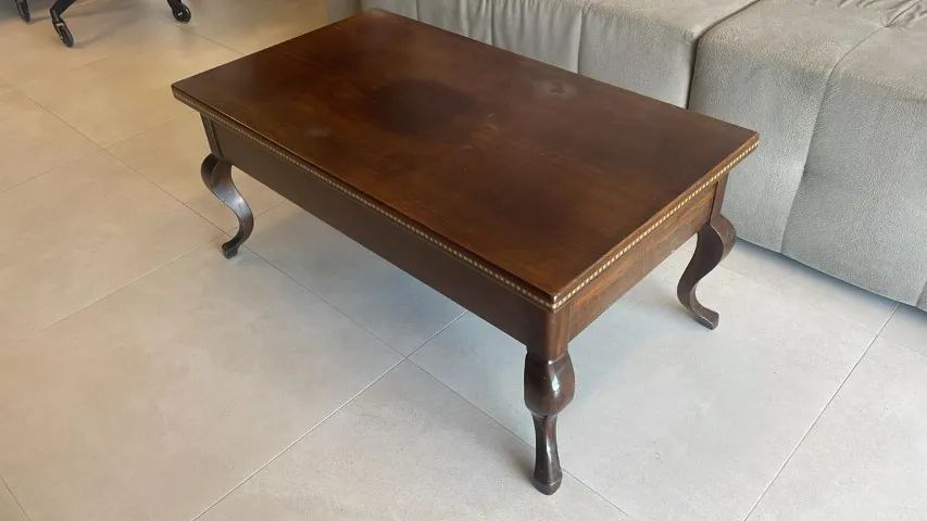 Mesa de Centro Retangular - Madeira Nobre Maciça - Foto 3