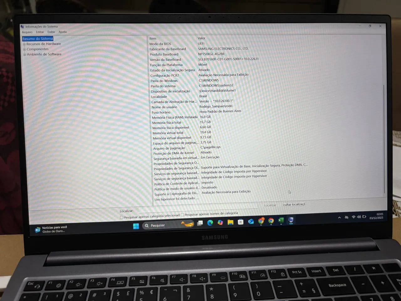 Notebook Samsung Galaxy Book4 i5 | 16GB RAM | SSD 512GB | MX570 - Foto 4