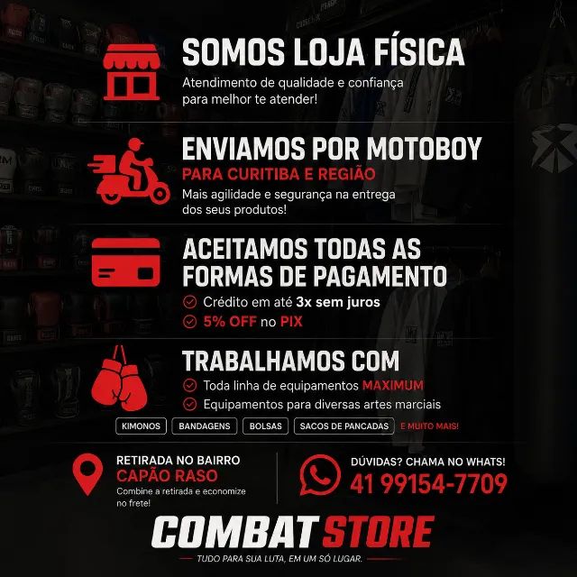 Luva de Boxe e Muay Thai Maximum Classic Preta Nova 12oz 14oz 16oz - Foto 3