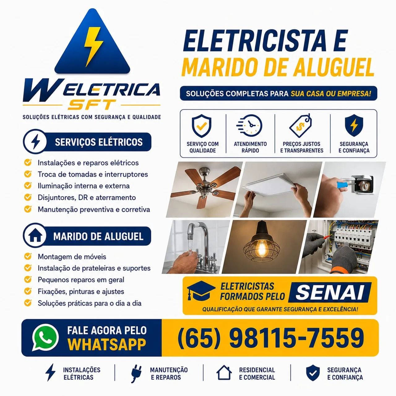 ELETRICISTA | MARIDO DE ALUGUEL | W ELÉTRICA SFT - Foto 5